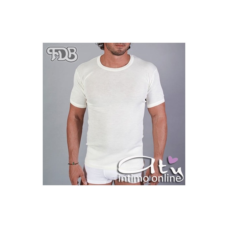 MaxBel Shop INTIMO > UOMO > 31 MAGLIA MANICA CORTA UOMO MISTO LANA FDB